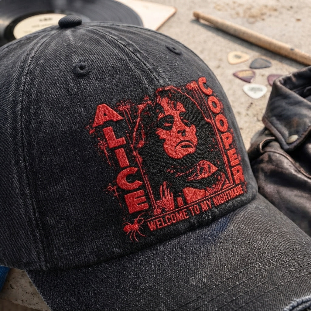 ACO Welcome To My Nightmare Denim Cap