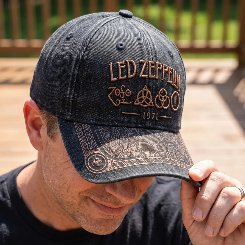 LZE Vintage 1971 Icons Distressed Denim Cap