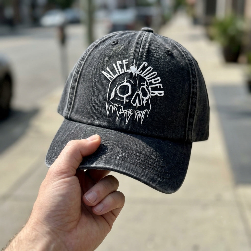 ACO Skull Graphic Denim Cap
