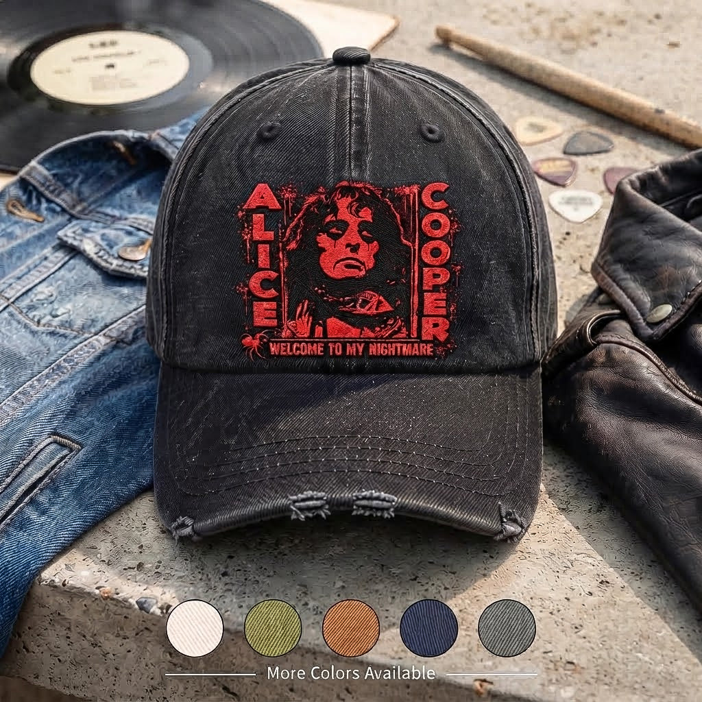 ACO Welcome To My Nightmare Denim Cap