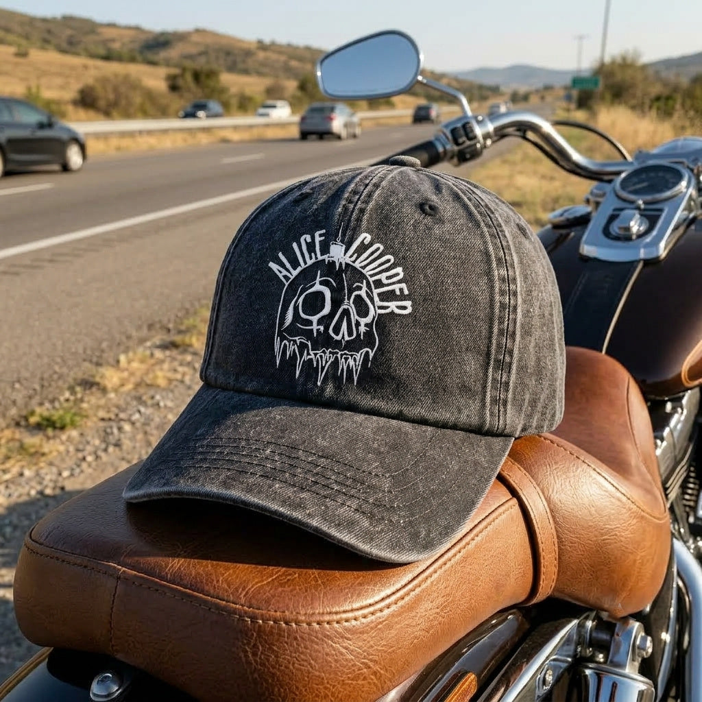 ACO Skull Graphic Denim Cap