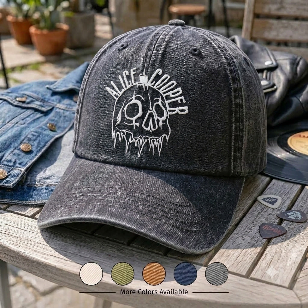 ACO Skull Graphic Denim Cap
