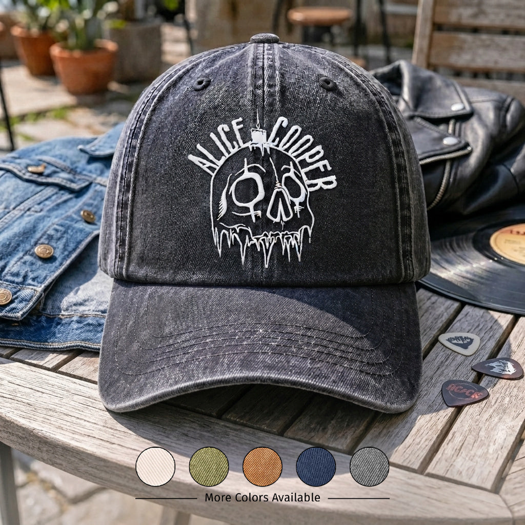ACO Skull Graphic Denim Cap