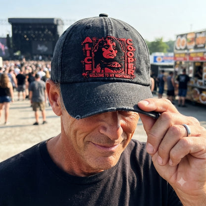 ACO Welcome To My Nightmare Denim Cap