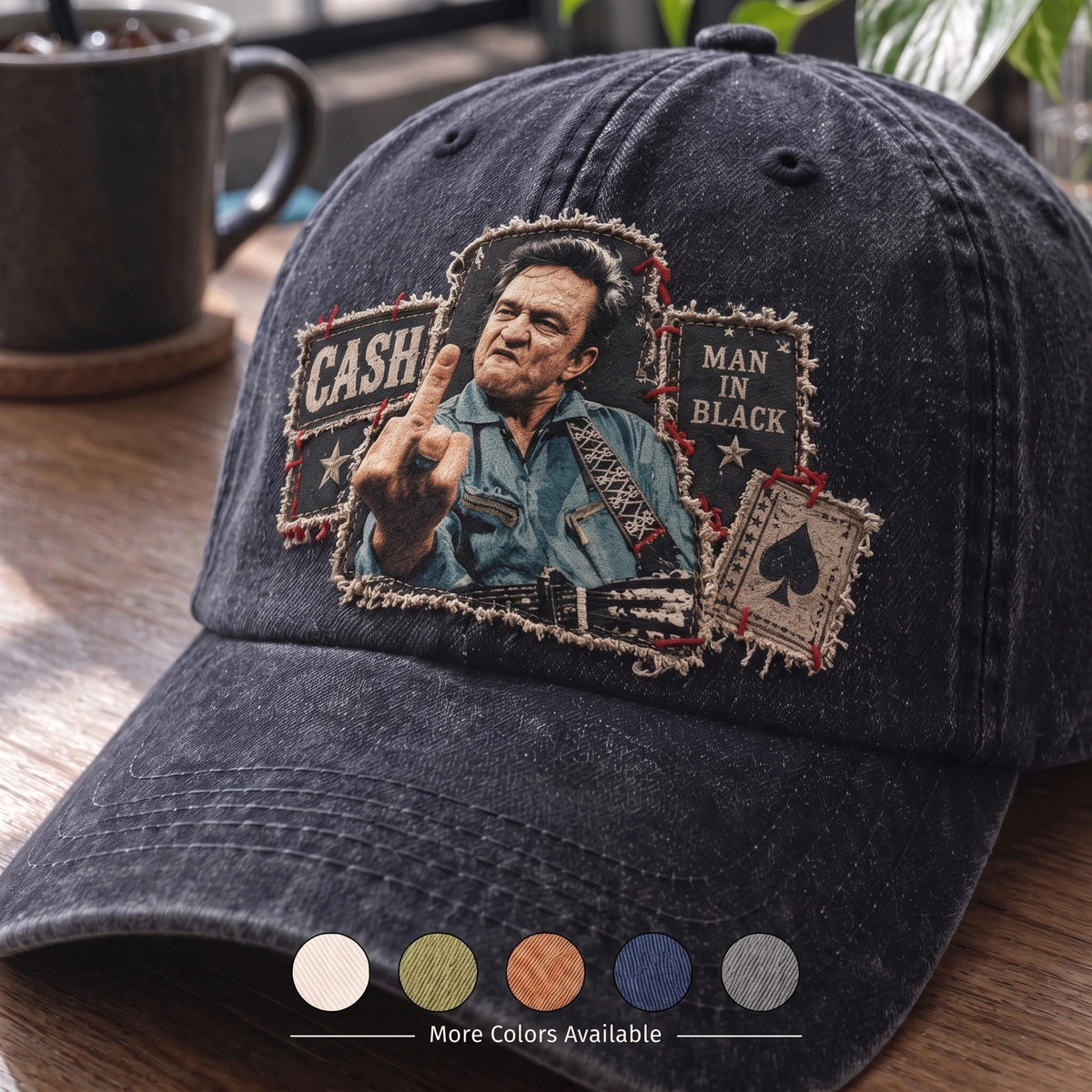 JCA Defiant Man In Black Denim Cap