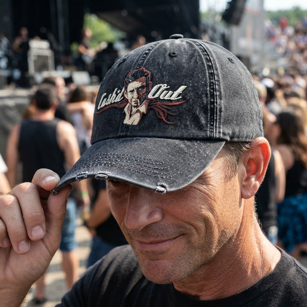 JCA Cashed Out Portrait Denim Cap