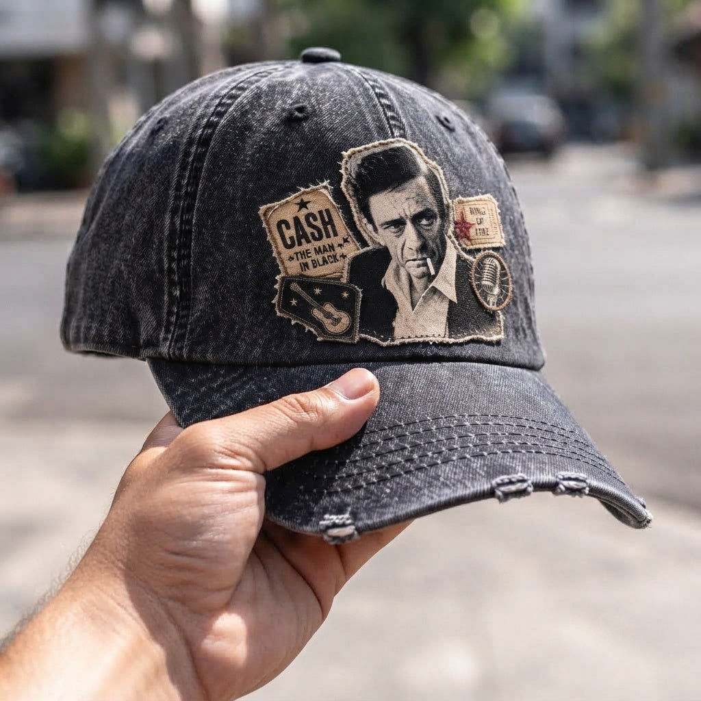 JCA Ring Of Fire Patch Denim Cap
