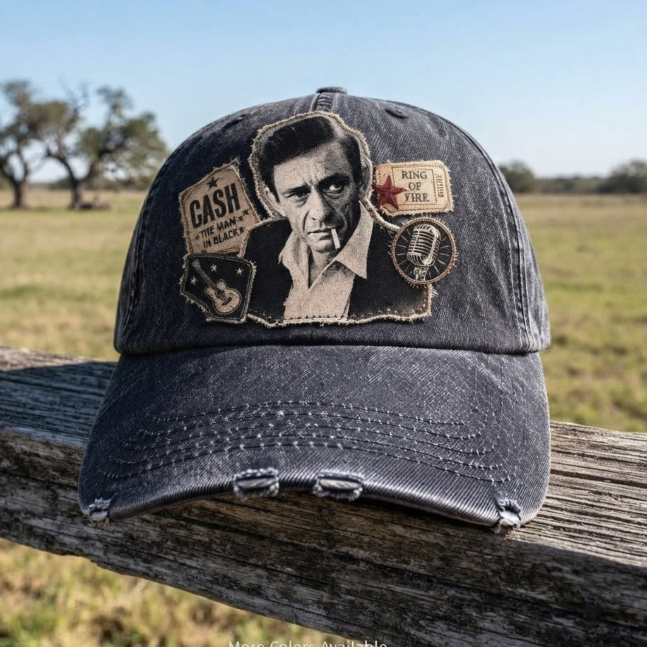 JCA Ring Of Fire Patch Denim Cap