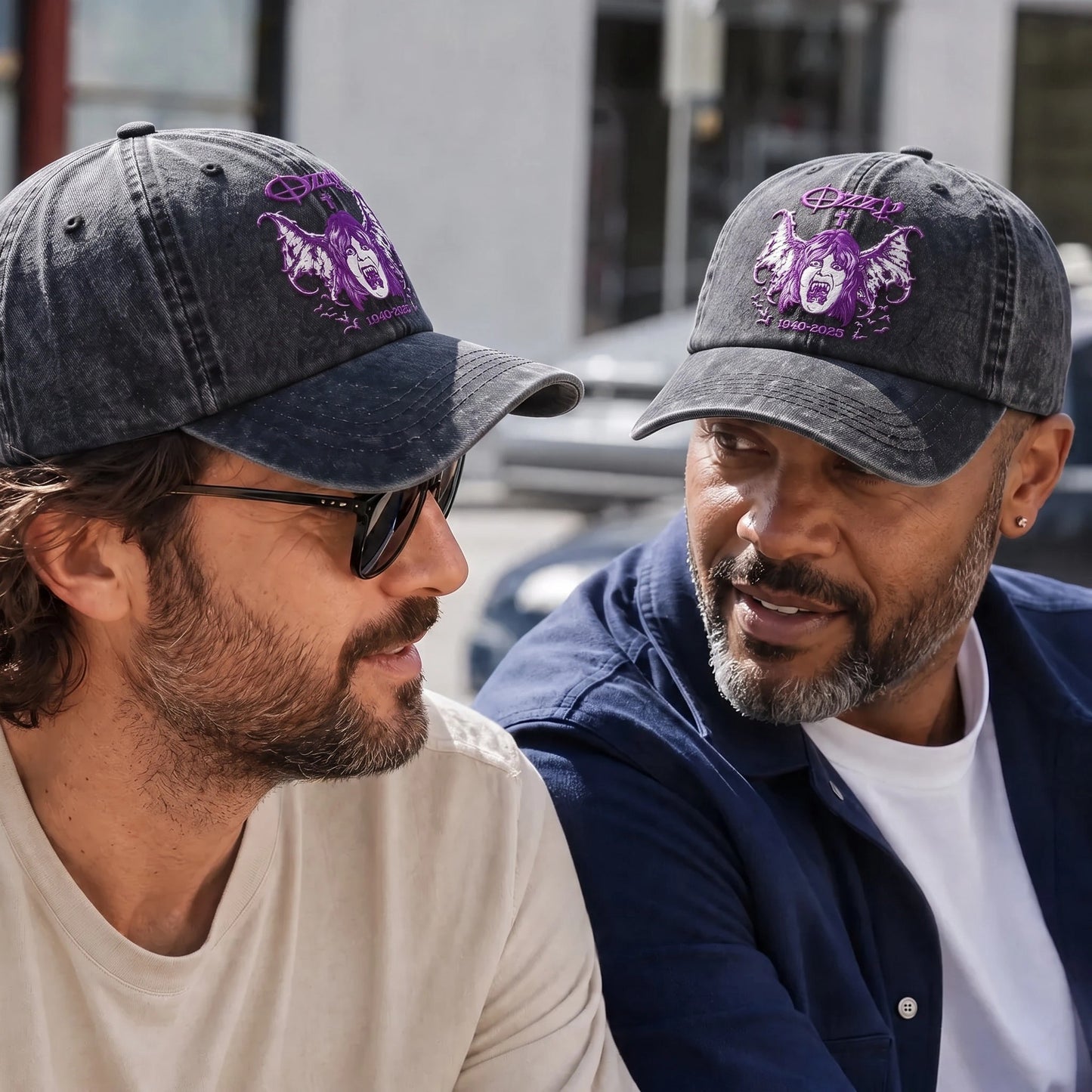 OOS Purple Vampire Tribute Distressed Cap