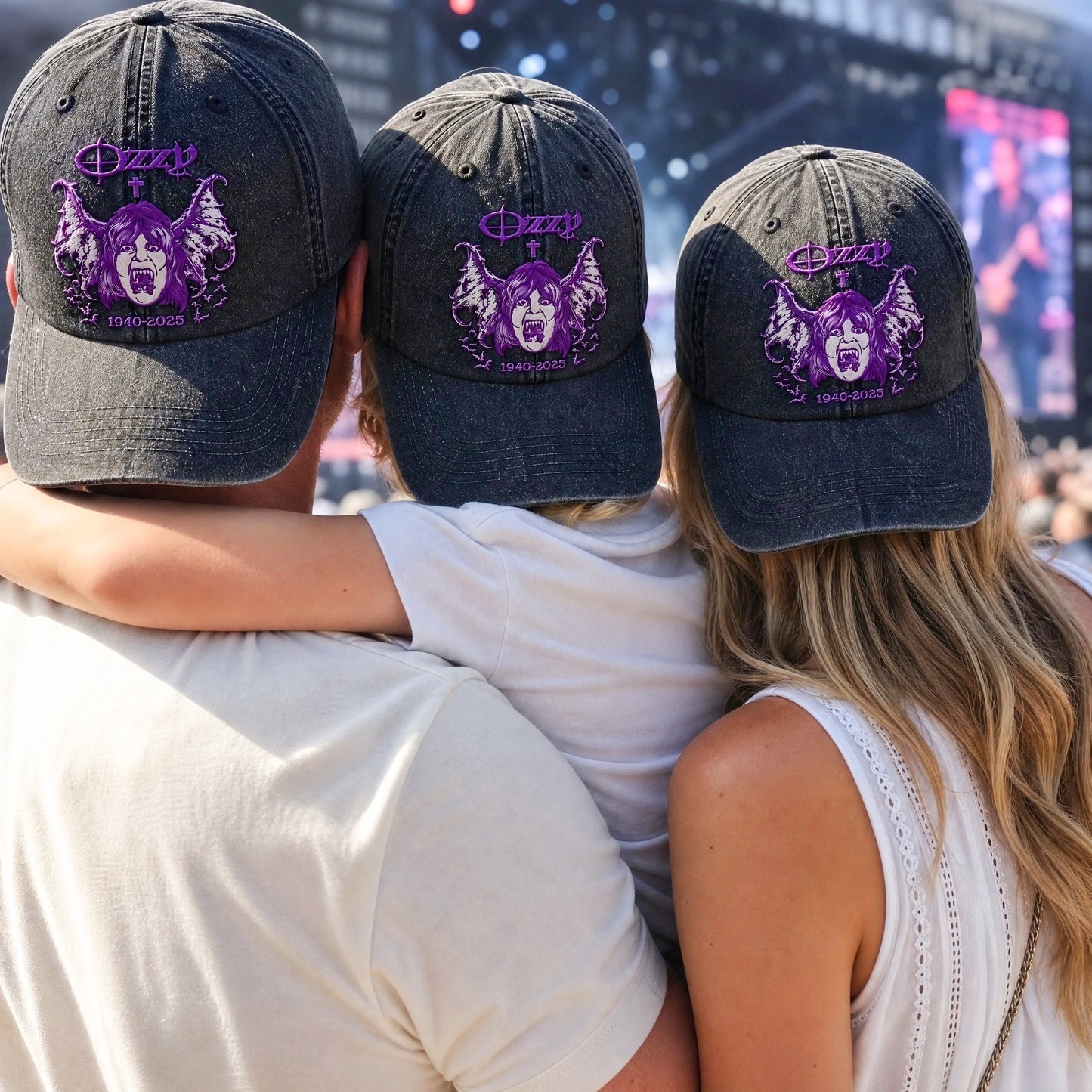 OOS Purple Vampire Tribute Distressed Cap