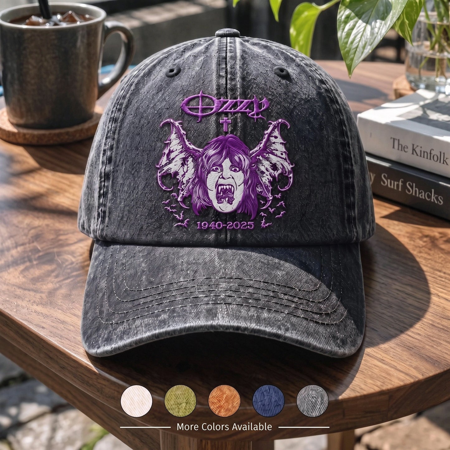 OOS Purple Vampire Tribute Distressed Cap
