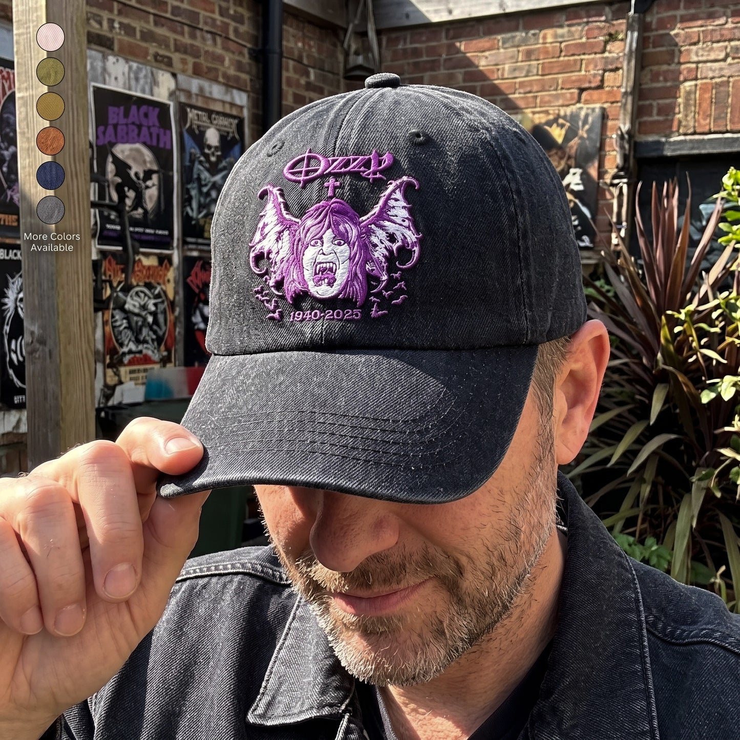 OOS Purple Vampire Tribute Distressed Cap