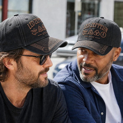 LZE Vintage 1971 Icons Distressed Denim Cap